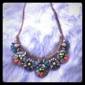 Colorful statement necklace